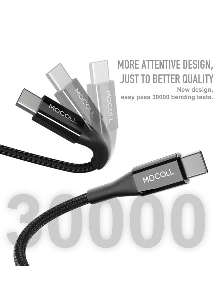 MOCOLL ALFA SERIES FAST  CHARGING CABLE RYPE C TO C AUTHORIZED FROM APPLE - Image 1
