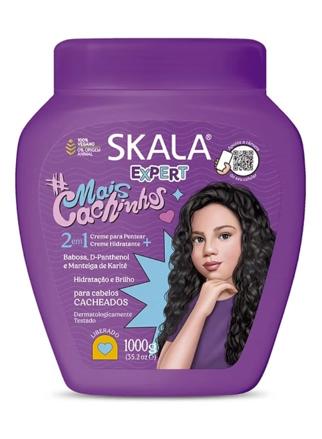 سكالا خبير - كريم ميس كاشينهوس 1 كجم - تجعيد الشعر للأطفال 2 في 1 كريم صافي 35.27 أونصة