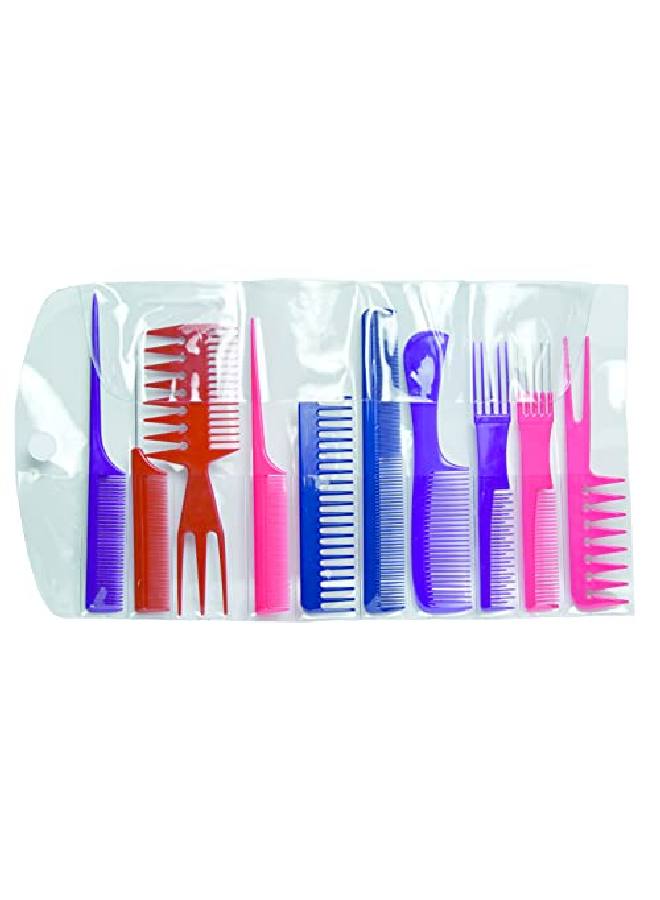 Diane D7903 Assorted Comb Kit 10 Pc Set (Assorted Colors) - Image 2