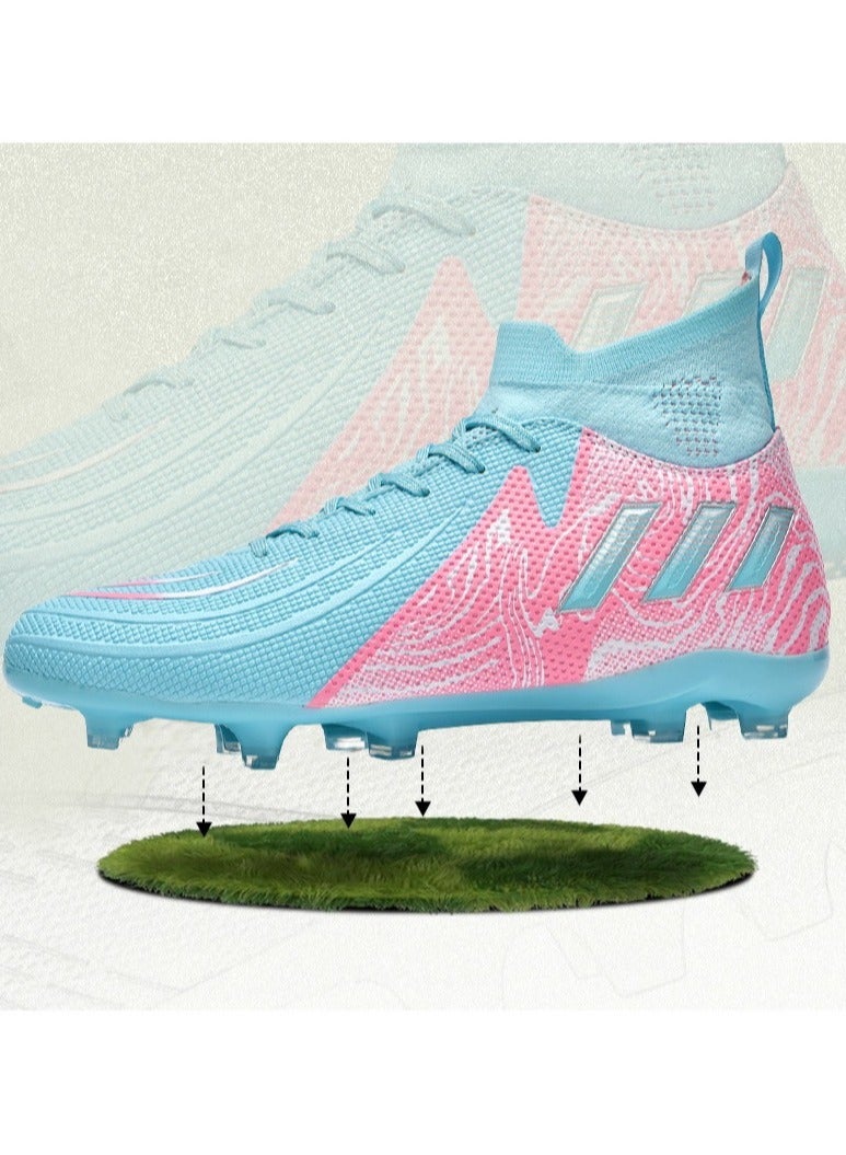 SKT Shiketro Unisex Football Spikes, Grass Long Spikes TF Broken Spikes Professional Training Shoes, Non-Slip Breathable Football Shoes, High-Top Professional Training Shoes - Image 2