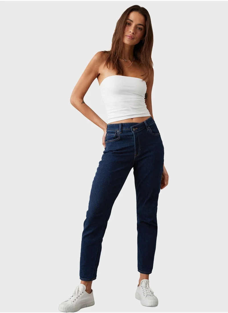 امريكان ايجل High Waist Mom Jeans