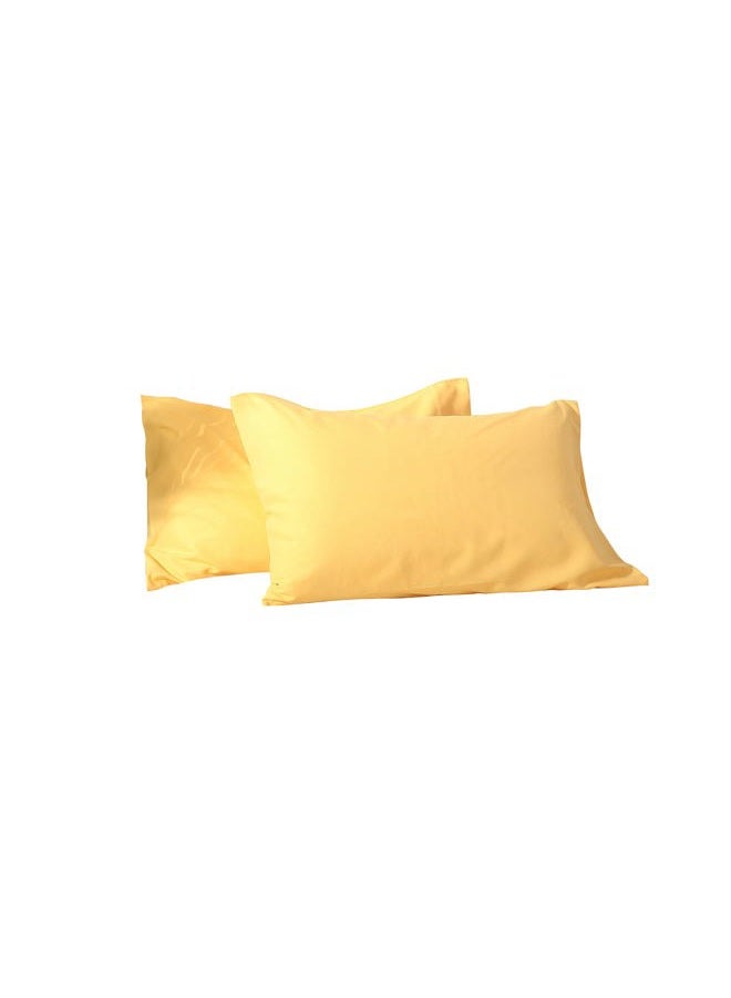 Evolive Ultra Soft Brushed Microfiber Standard Size 20"x30" Pillowcases Pair Set of 2 with Envelope Closure (20"x30" Standard, Yellow) - Image 2