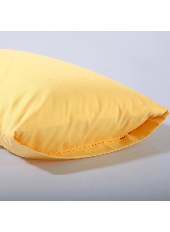 Evolive Ultra Soft Brushed Microfiber Standard Size 20"x30" Pillowcases Pair Set of 2 with Envelope Closure (20"x30" Standard, Yellow) - Image 4