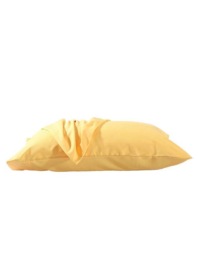 Evolive Ultra Soft Brushed Microfiber Standard Size 20"x30" Pillowcases Pair Set of 2 with Envelope Closure (20"x30" Standard, Yellow) - Image 3