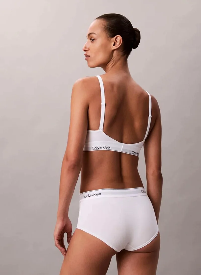 Calvin Klein White Lightly Lined Bralette - Icon Cotton Modal for Women | Best Price UAE