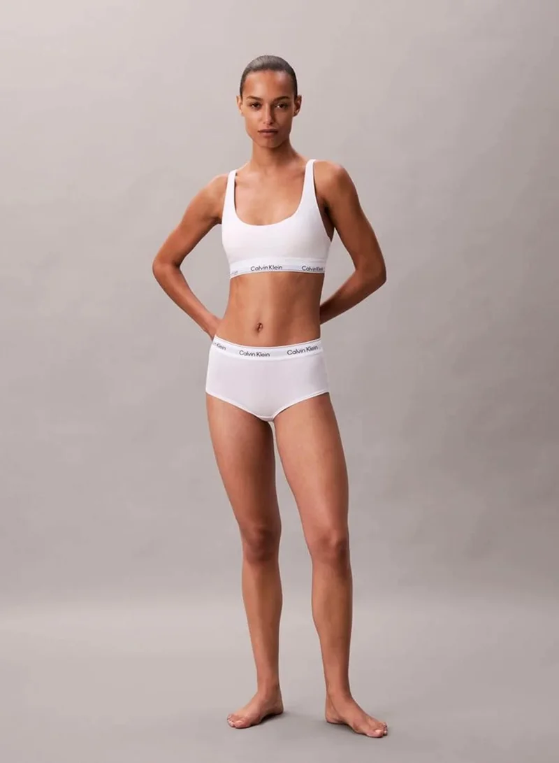 Calvin Klein White Lightly Lined Bralette - Icon Cotton Modal for Women | Best Price UAE