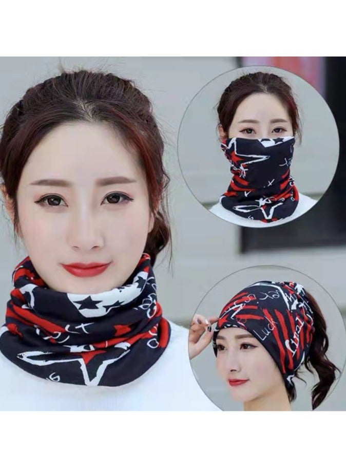 AROAQ Women Casual Beanies Hat, Autumn And Winter Comfortable Twist Hat Bib For Women, Soft Stretchy Women Knit Cap, Warm Neck Sheath Head Hat For Women Girls Teens, (Cool English)  - Image 2