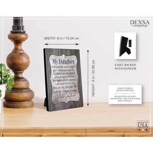 DEXSA My Daughter...New Horizons Wood Plaque | Made in the USA - Image 3