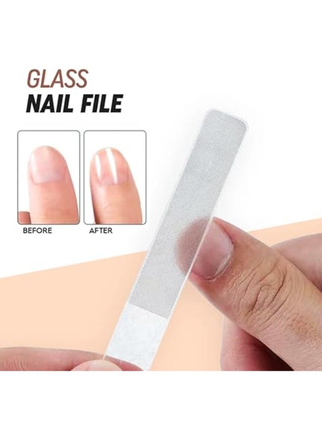 طقم مانيكير وباديكير رأس من الفولاذ المقاوم للصدأ – مجموعة العناية بالأظافر 7 قطع مع حقيبة تخزين قابلة للتنقل – تشمل قص الأظافر ومبرد ومزيل الجلد الزائد - Image 2