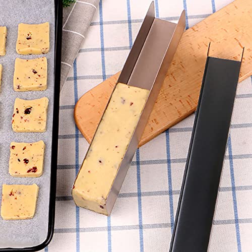 Dadamong 2Pcs U-Shape Non-stick Biscuit Cake Bread Mold Baguette Toast Mould, Carbon Steel Rectangle Cake Pan Cranberry Cookies Molds for Kitchen Baking (Champagne) - Image 4