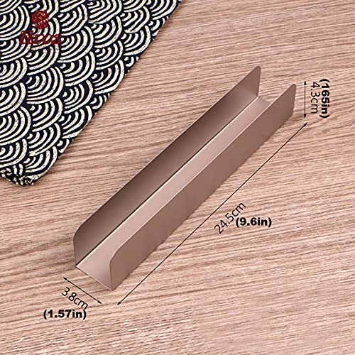 Dadamong 2Pcs U-Shape Non-stick Biscuit Cake Bread Mold Baguette Toast Mould, Carbon Steel Rectangle Cake Pan Cranberry Cookies Molds for Kitchen Baking (Champagne) - Image 3