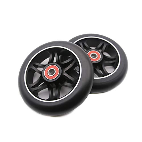 Z-FIRST 2Pcs 110mm Pro Scooter Wheels with ABEC 9 Bearings Fit for MGP/Razor/Lucky Envy/Vokul Pro Scooters Replacement Wheels - Image 4