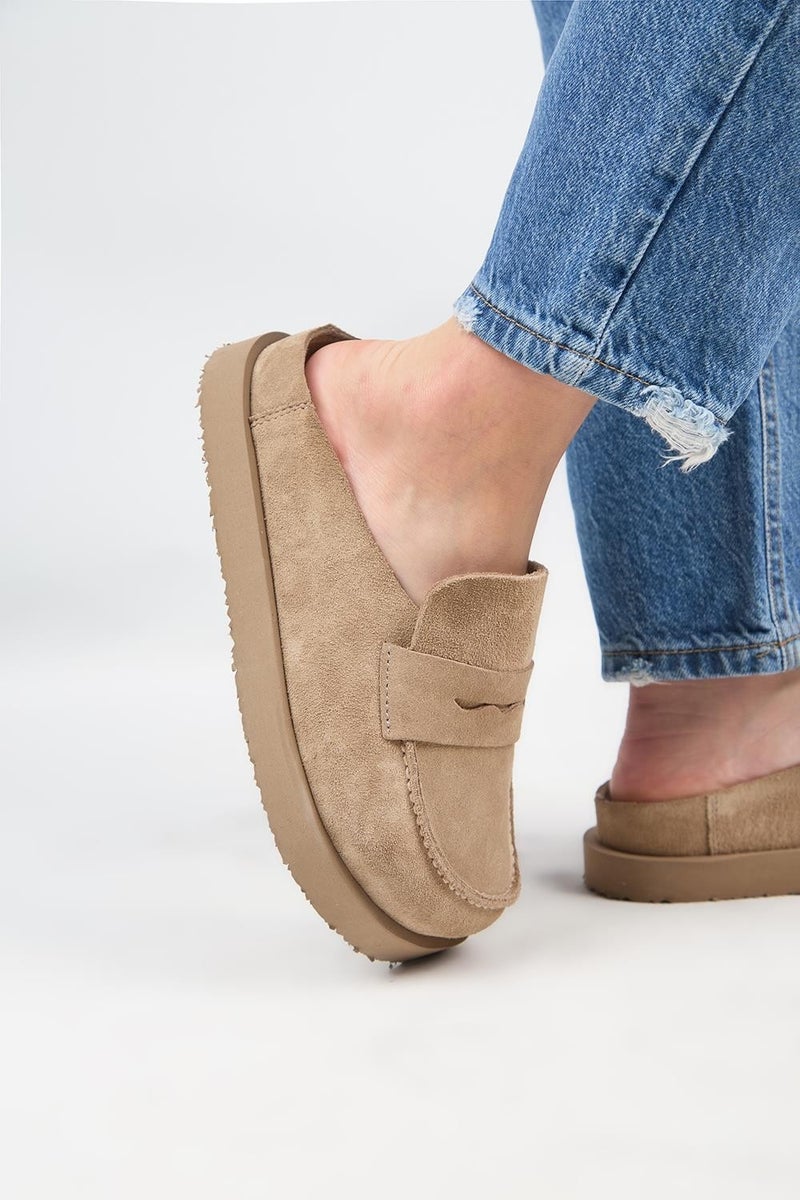 Manijero (Ziva) Women's Loafer Platform Mink Slippers - Image 5