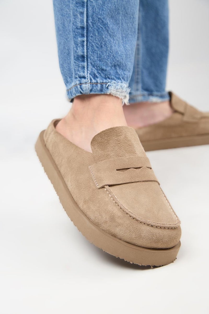 Manijero (Ziva) Women's Loafer Platform Mink Slippers - Image 4