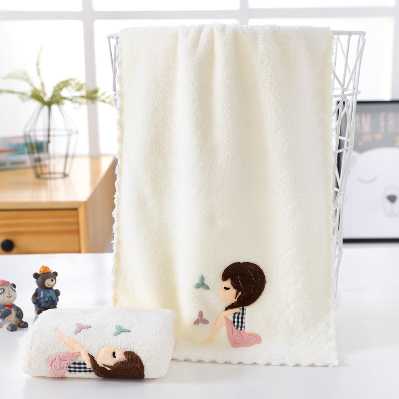 منشفة مربعة من الألياف الدقيقة 30x30 مزينة برسوم كرتونية بكثافة عالية من فليس المرجان بالجملة مباشرة من المصنع للرضع - Image 1