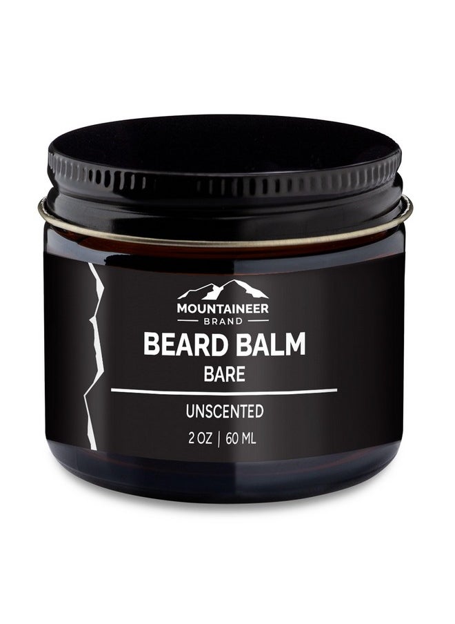 mountaineer brand - Beard Balm For Men All Natural Leavein Conditioner To Moisturize Dry Itchy Skin Beard Butter Hydrates Softens And Tames Flyaway Hair Adds Shine Bare (Unscented) 2Oz - Image 1