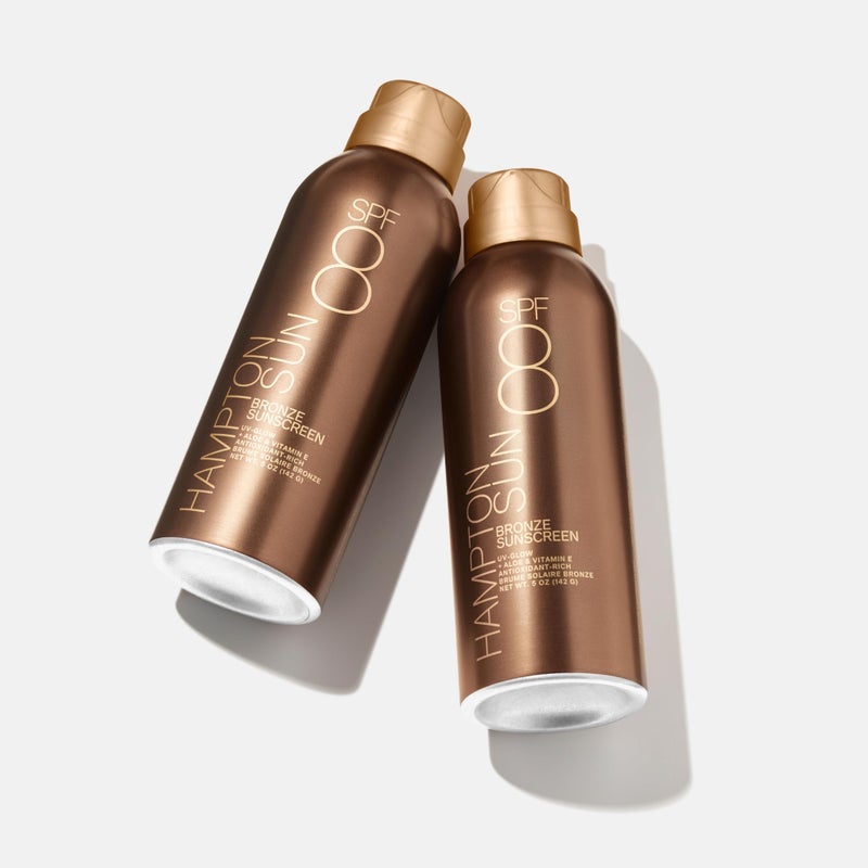 Hampton Sun SPF 8 Bronze Continuous Mist Sunscreen | Sunbathing Enhancer | Touch of Warm Bronze for an Instant, Radiant Glow | Antioxidant-Rich Moisture with Vitamin E + Aloe Vera | Oil-Free - Image 2