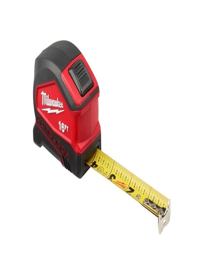 ميلواكي شريط قياس ميلووكي، شريط قياس بقفل تلقائي، بطول 16 قدمًا - Image 3
