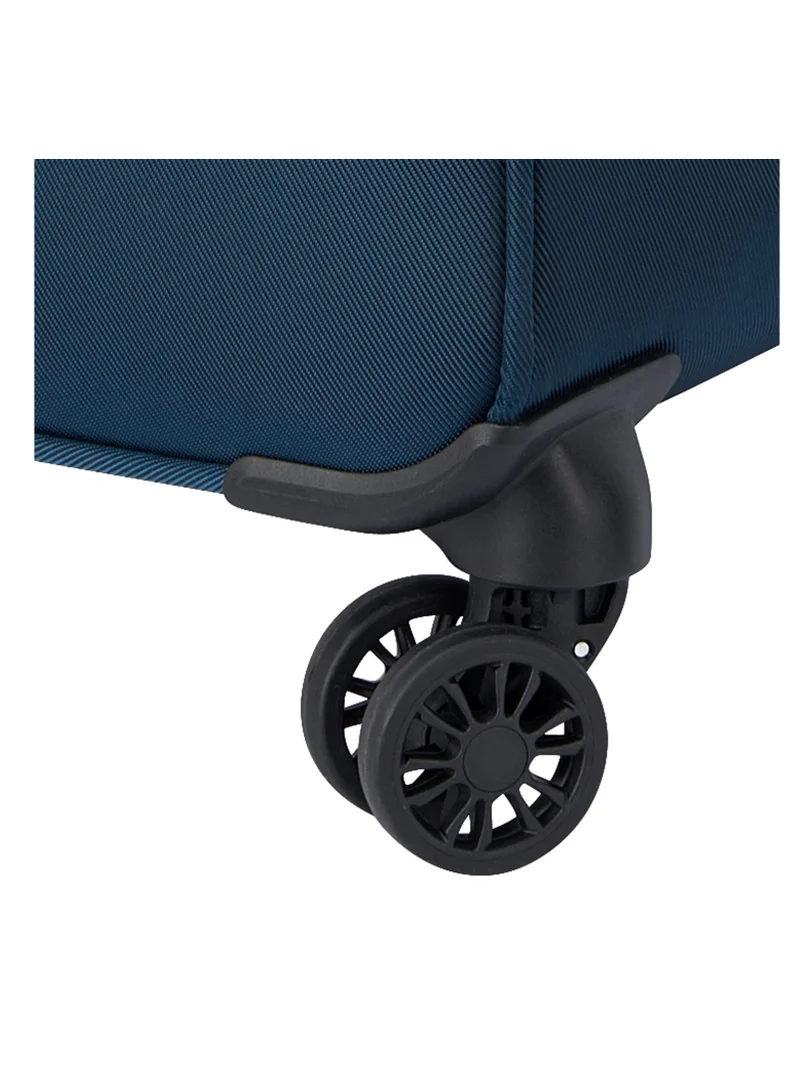 DELSEY Paris Sky Max 2.0 70.5cm Softcase 4 Double Wheel Expandable Check-In Luggage Trolley Blue - 00328482002Z9