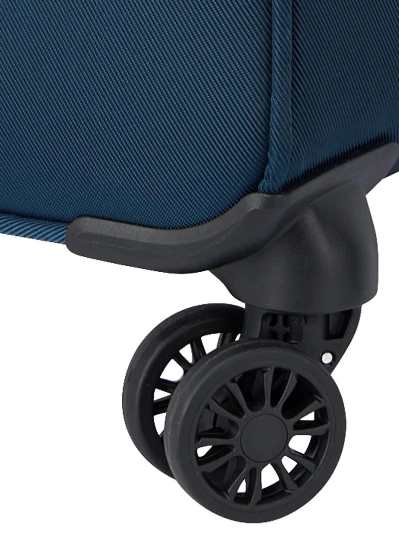 DELSEY Paris Medium Sky Max 2.0 Medium 70 Cm Softside 4-Double Wheeled Expandable Check-In Luggage Trolley - Blue  | Best Price UAE
