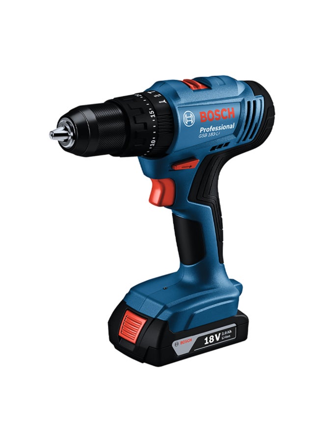 BOSCH GSB 183-LI 18V Cordless Impact Drill Blue and Black 23.7 x 7.3 x 20.7 cm JE0 601 9K9 1L1 - Image 3