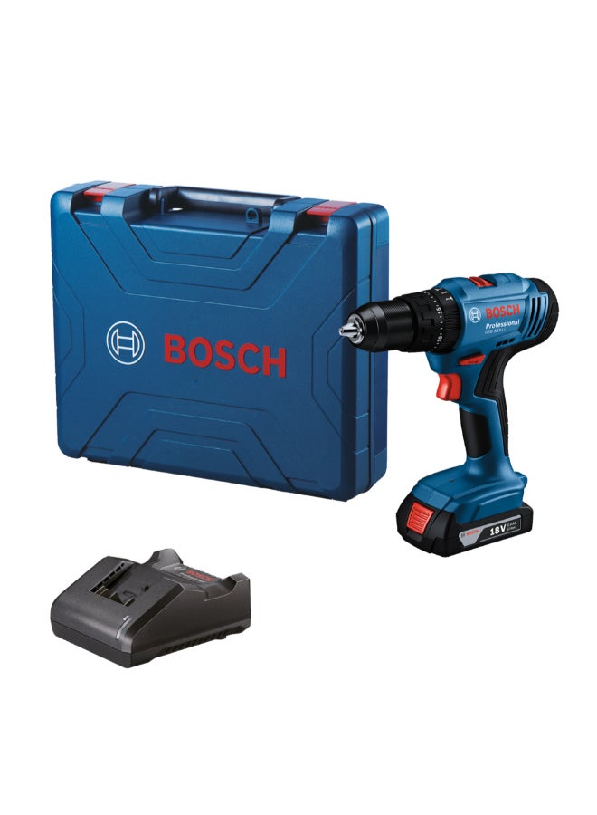 BOSCH GSB 183-LI 18V Cordless Impact Drill Blue and Black 23.7 x 7.3 x 20.7 cm JE0 601 9K9 1L1 - Image 2