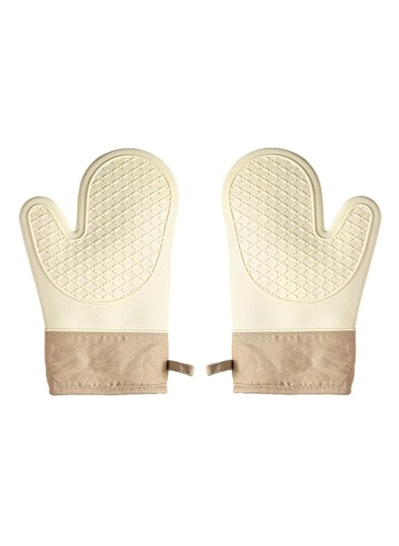 Arabest Two-Finger Oven Mitts, Heat-Resistant Silicone Oven Mitts, Heat-Resistant Oven Mitts up to 300°, Easy-to-Clean and Non-slip Oven Mitts  - Image 1