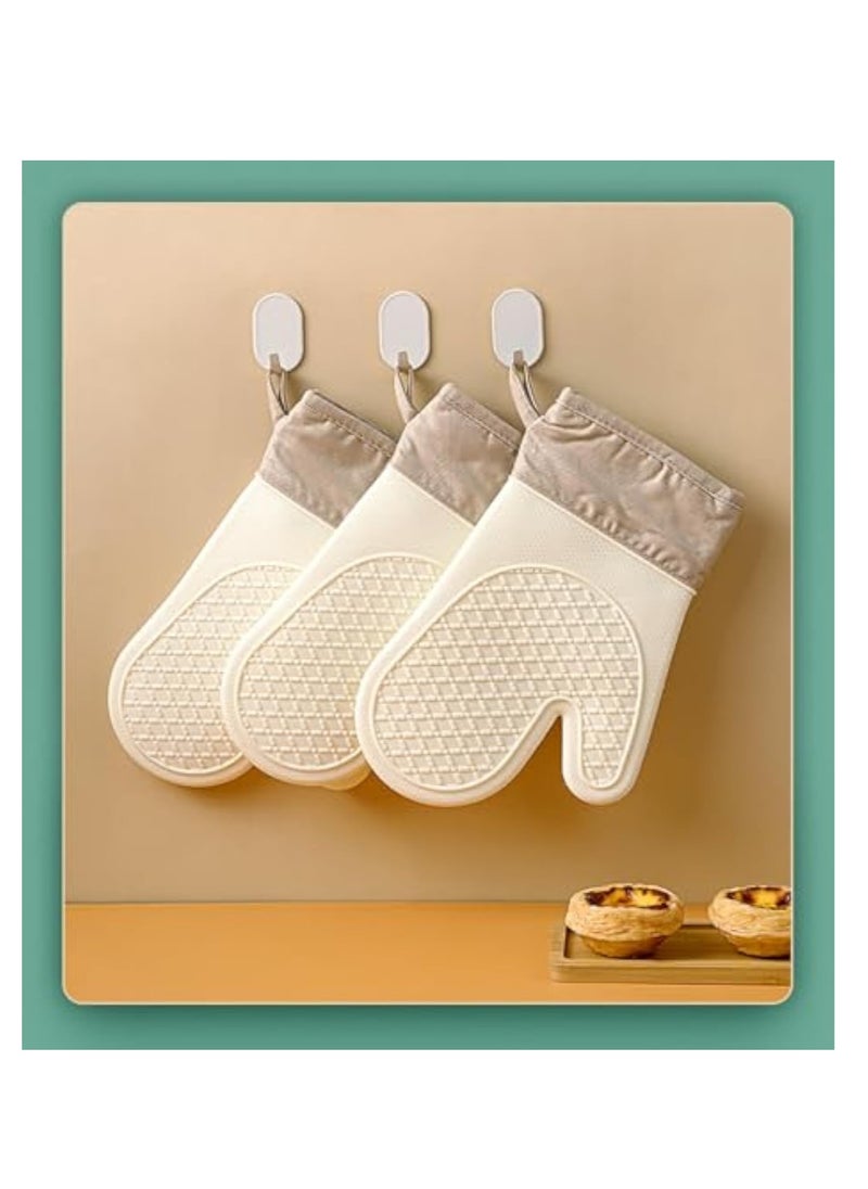 Arabest Two-Finger Oven Mitts, Heat-Resistant Silicone Oven Mitts, Heat-Resistant Oven Mitts up to 300°, Easy-to-Clean and Non-slip Oven Mitts  - Image 4