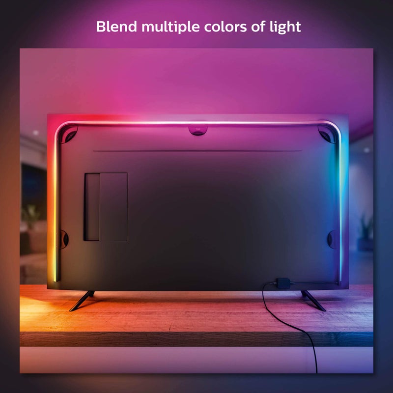 Philips Hue Play Gradient 55" Smart TV Light Strip - Flowing Multicolor LED Color-Changing TV BackLight - Sync with TV, Music, and Gaming - Requires Bridge and Sync Box - Control with App or Voice - Image 3