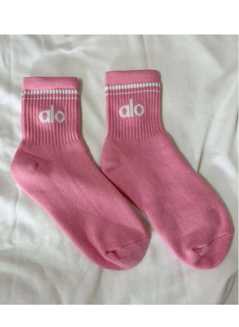 Alo Yoga Meia Alo Yoga Unisex Vintage Middle Socks
