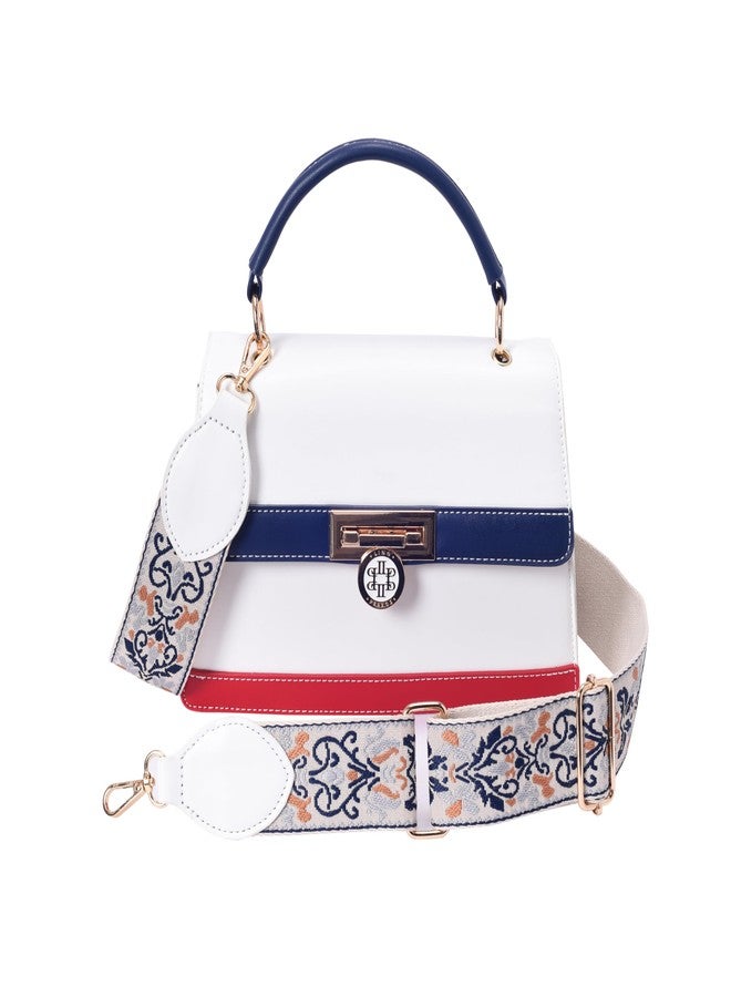 Lino Perros Women's White Sachtel Polyurethane Bag - Image 2