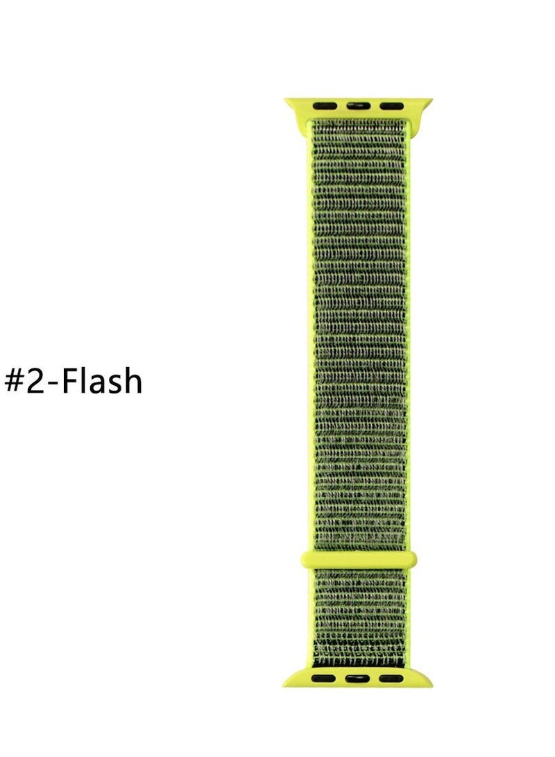 Nylon Sport Band for Apple Watch 41mm 40mm 38mm, Soft Replacement Strap for iWatch Series 7/6/ SE/ 5/4/3/2/1 - Image 2