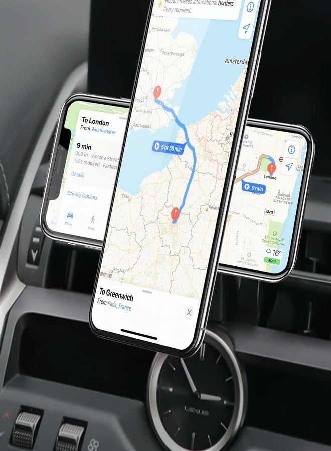 BEERTE Fits MagSafe Car Mount Fit for Lexus NX 300h 300 200t 2015-2021 Hands Free Magnetic Car Phone Holder Strong Magnets Car Phone Mount Fit for iPhone 16 15 14 13 12 Series MagSafe Case All Phones - Image 4