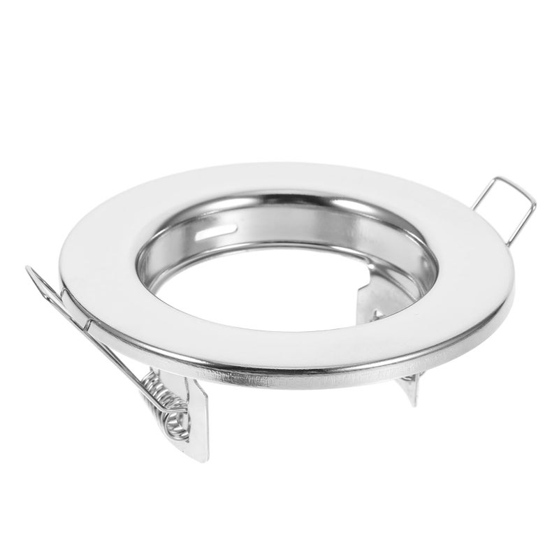 Recessed Light Trim for Iron Housing Easy Install Versatile Design Colors Modern Decor Indoor Spaces Silver - Image 2
