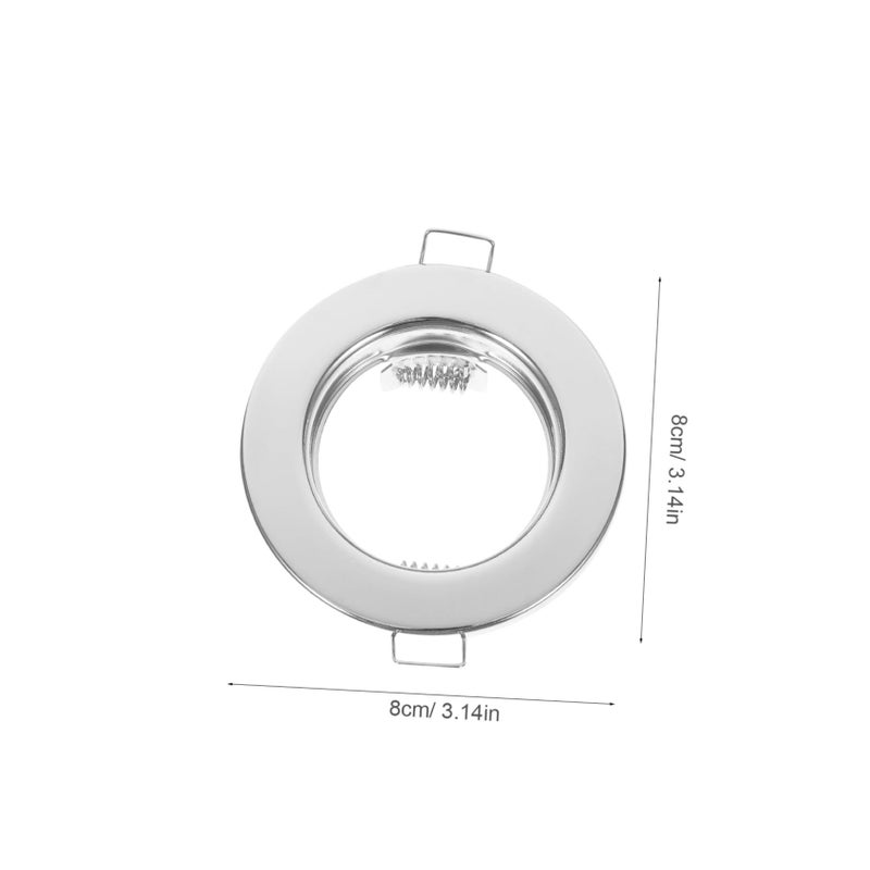 Recessed Light Trim for Iron Housing Easy Install Versatile Design Colors Modern Decor Indoor Spaces Silver - Image 3