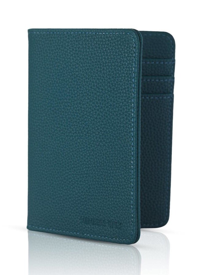 MEMBERS ONLY Debossed Passport Holder for Travel, RFID Passport Sleeve, Travel Document Wallet RFID Blocking, Blue, Blue - Image 1