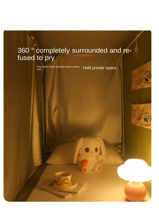 Y&D - Bed Canopy Tents Curtain Blackout Curtain Single Bed Tent Curtain Student Shading Cloth Bed Canopy Mosquito Net Student Sleep Privacy Protection - Image 1