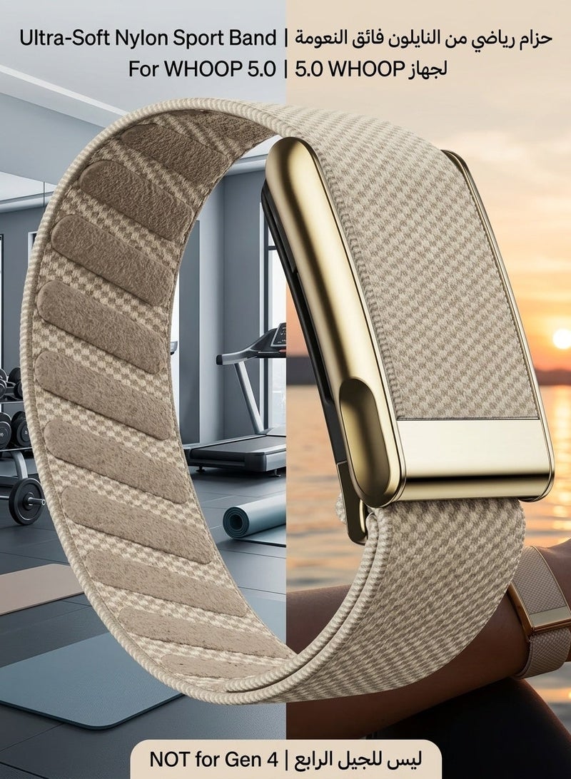 Bukela Ultra-Soft Nylon Sport Replacement Band for WHOOP 5.0 Life /MG – ECG Compatible | Wearable Health, Fitness & Activity Tracker | Breathable, Durable & Secure Fit Strap and Adjustable Wristband Replacement Strap with U Shaped Connector Easy to Use and Perfect for Every Occasion | NOT for Gen 4 - Image 1
