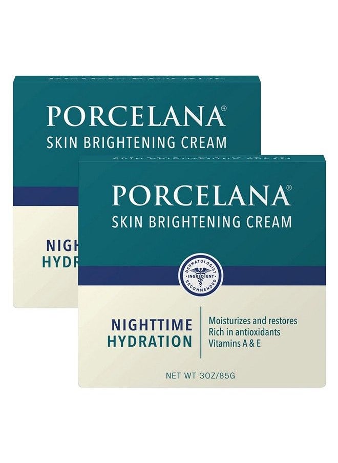 Porcelana Nighttime Hydration Cream Updated Formula Fades Dark Spots & Evens Skin Tone For Sun Or Age Spots Acne Scarring Melasma & Other Discoloration Moisturizer W/Vitamins & Antioxidants  - Image 2