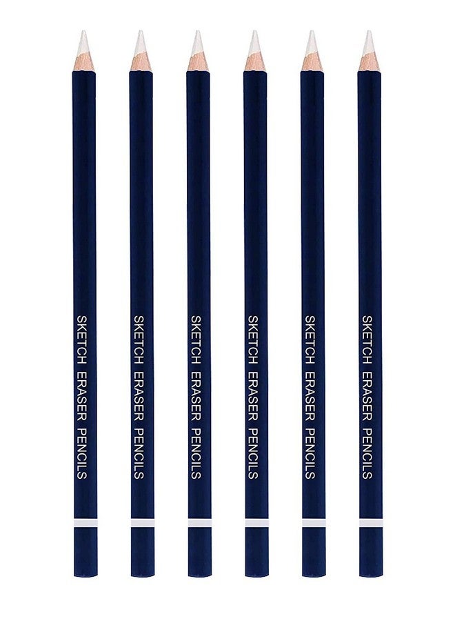 chrome ممحاة أقلام الرسم الفني كروم 6 قطع - Image 1