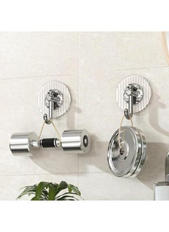 Thoraya 4pcs Wall Hooks for Hanging Strong Adhesive No Punching Heavy Duty Wall Hooks for Bathroom Kitchen  - Image 4