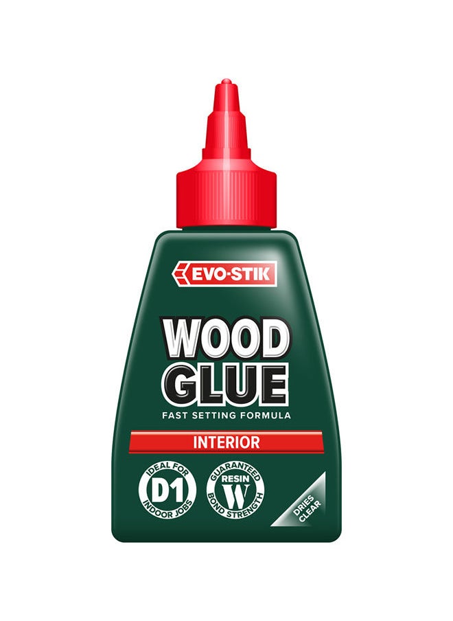 EVO-STIK Wood Glue - Interior, Extra Strong, Fast Setting, Suitable For All Wood Types, Dries Clear-125ml  - Image 1
