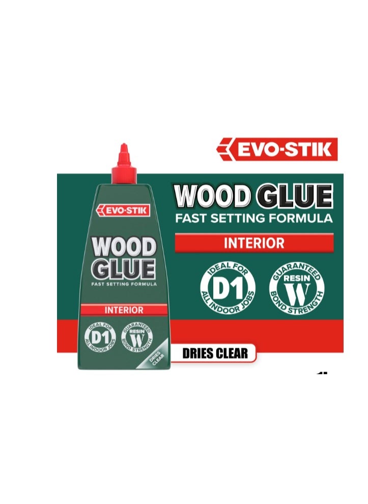 EVO-STIK Wood Glue - Interior, Extra Strong, Fast Setting, Suitable For All Wood Types, Dries Clear-125ml  - Image 3