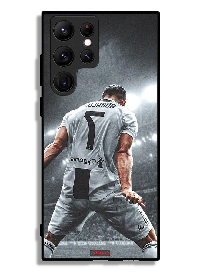 Tolwak Samsung Galaxy S22 Ultra 5G Protective Case Cover Cristiano Ronaldo Celebration - Image 3