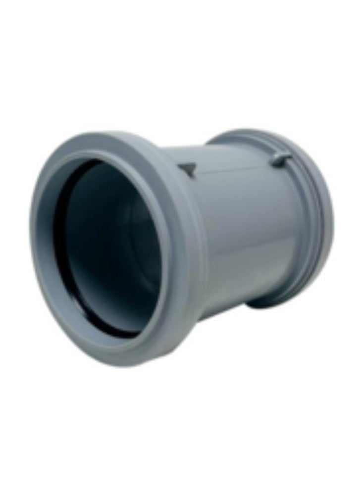 KNP KNP Push Socket Double UPVC Pipe Fitting 4 Inch is designed to connect two sections of UPVC pipe effortlessly with a secure push fit connection. - Image 1