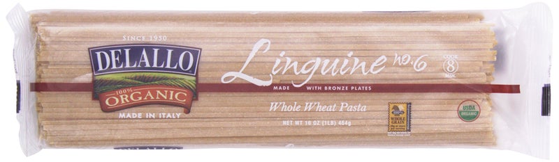 DeLallo Whole Wheat Linguine Organic Pasta, 16 Oz - Image 1