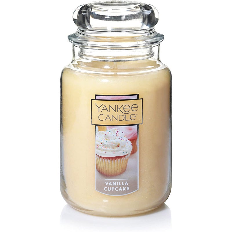 Yankee Candle Vanilla Cupcake Scented Classic 22oz Large Jar Single Wick Candle, Over 110 Hours of Burn Time, Ideal for Creating Relaxing Ambience & Holiday Gifting - Image 5