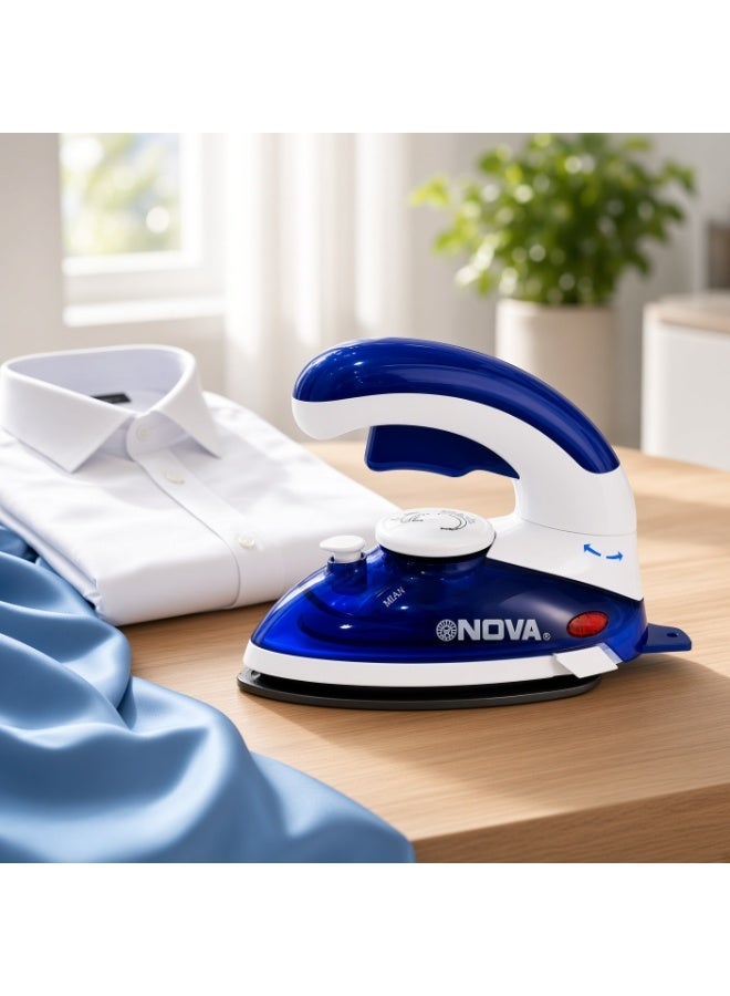 NOVA NI-1170TS Travel Steam Iron | Portable Clothes Iron | Compact Garment Steamer Iron | Non-Stick Soleplate | Lightweight Travel Iron for Clothes | Easy Storage Design - Image 1