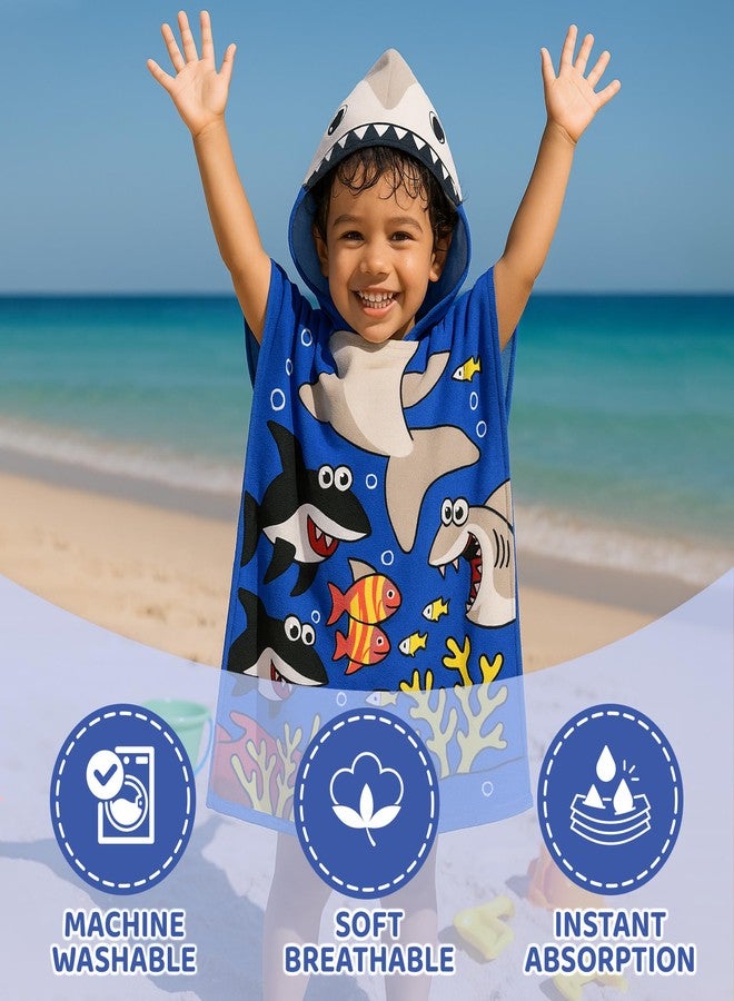 Innerest Kids Beach Towel Poncho for Toddlers - Hooded Towel for Beach Pool (Pirate) - Image 4