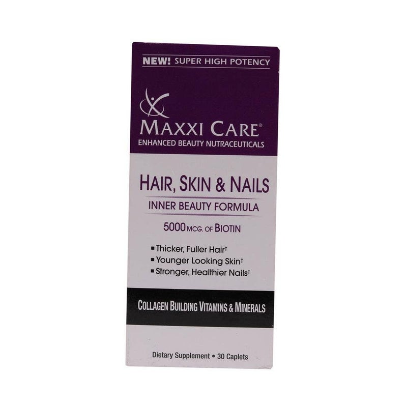 Pharmaxxi Maxxi Care 5000mcg Biotin Supplement Tablets, Hair Skin Nails Multivitamin, Pack of 30's - Image 1